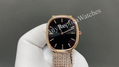 Patek Philippe 5738 Golden Ellipse 75g 34.5*39.5mm Cal.240 Movement Black Face Watch